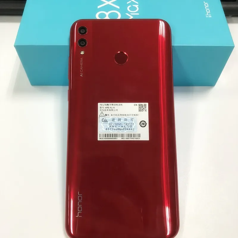 卸売クリーングローバル名誉8X Max 6 + 64GB携帯電話Snapdragon